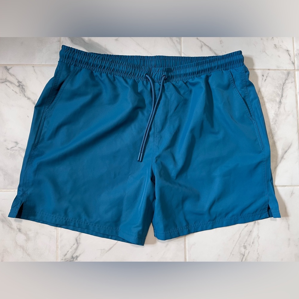 Blue and navy shorts